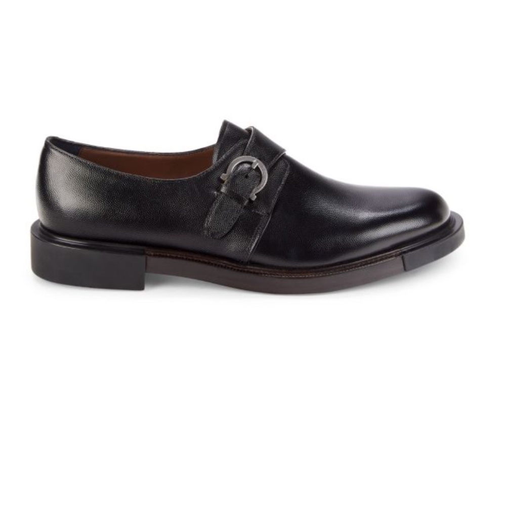 Salvatore Ferragamo Black Oxford Shoes Sleek Formal Design